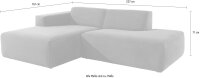 ANDAS Ecksofa Noord Cream