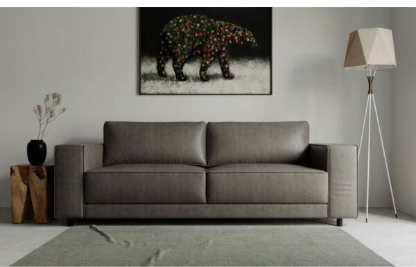 Home affaire 3-Sitzer Nevez, in Lederoptik (2er Set)