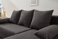 JOCKENHÖFER GRUPPE Ecksofa L-Form Dunkelgrau