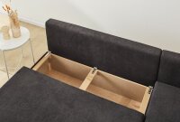 JOCKENHÖFER GRUPPE Ecksofa L-Form Dunkelgrau