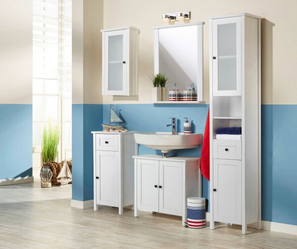 WELLTIME Hochschrank Aalborg Schrank Badezimmerschrank Badschrank