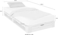 HOME AFFAIRE Palettenbett ALASCO  BESTSELLER! Mit Schublade