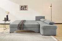 JOCKENHÖFER GRUPPE Ecksofa L-Form Hellgrau