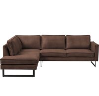 Places of Style Ecksofa Bodilis braun