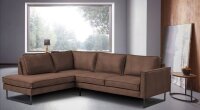 Places of Style Ecksofa Bodilis braun