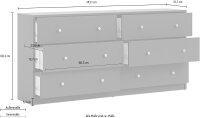 HOME AFFAIRE Schubkastenkommode May, Aufbewahrung, Schubladenschrank, Stauraum