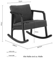 GUIDO MARIA KRETSCHMER HOME&LIVING Schaukelstuhl Mette