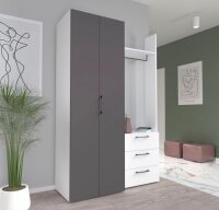 FORTE Garderobenschrank Canberra Breite 134 cm