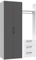 FORTE Garderobenschrank Canberra Breite 134 cm
