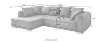 ED EXCITING DESIGN Ecksofa Sentina L-Form