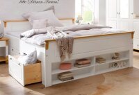 HOME AFFAIRE Massivholzbett Tessin, Stauraumbett,...