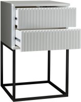SCHLAFKONTOR Nachtkommode Marle Nachtkonsole, Nachtkästchen auf Metall-Fußgestell