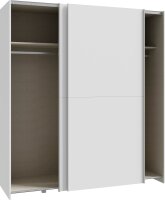 FORTE Schwebetürenschrank Topseller, 2 Schiebetüren, Made in Europe